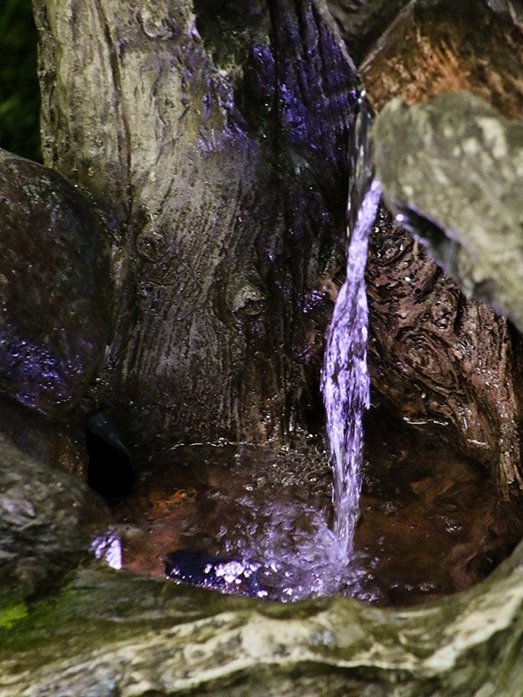 Large Tree Trunk Fountain - Outdoor Art Pros