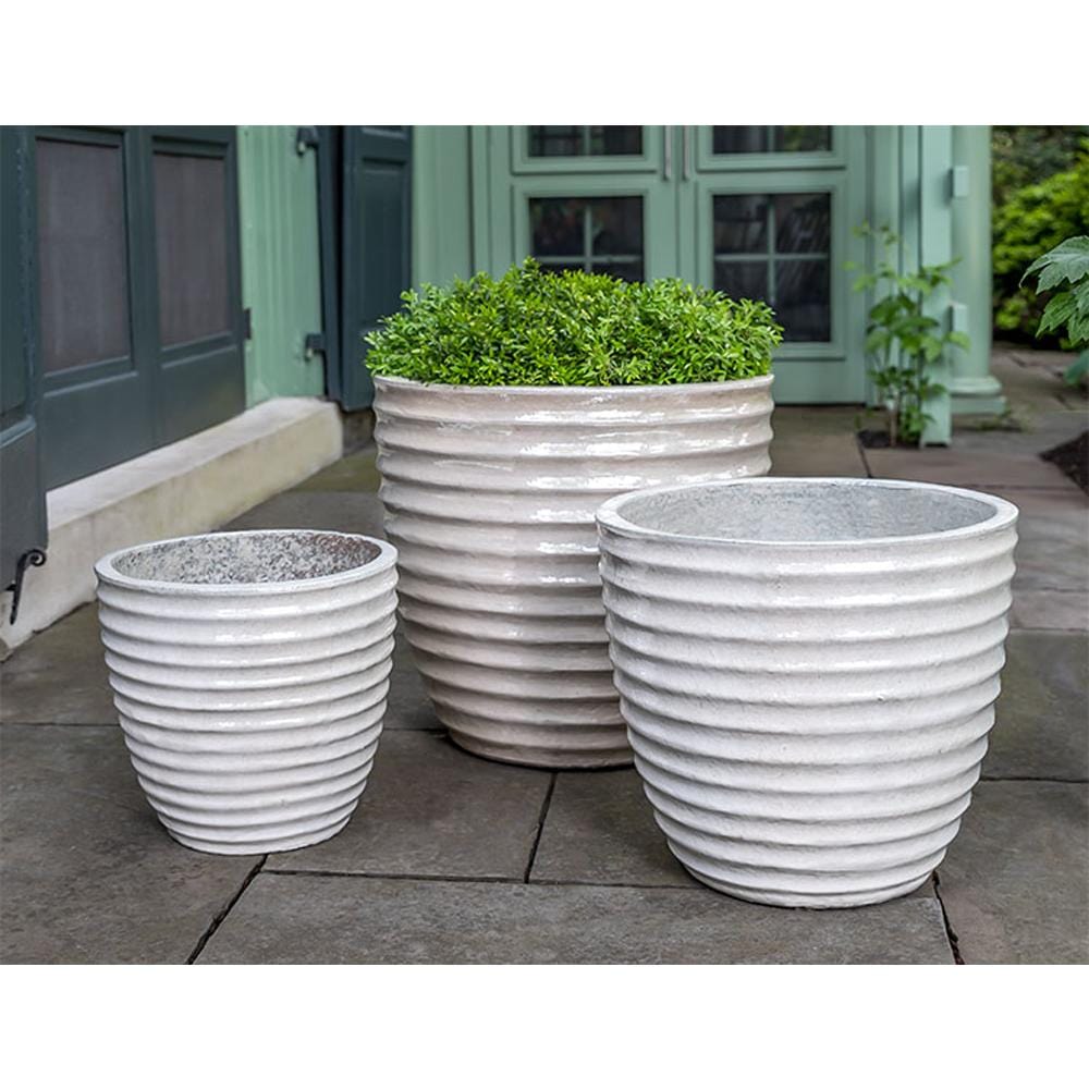 Linea Pearl Planter Set of 3 - Outdoor Art Pros