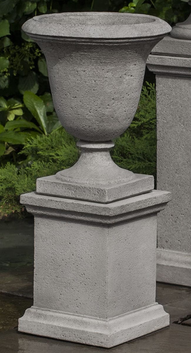 Linwood Urn Garden Planter with Low Wolcott Pedestal (NOT INCLUDED) - Outdoor Art Pros