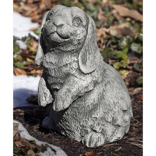 Lop-Eared Standing Bunny Garden Statue - Outdoor Art Pros