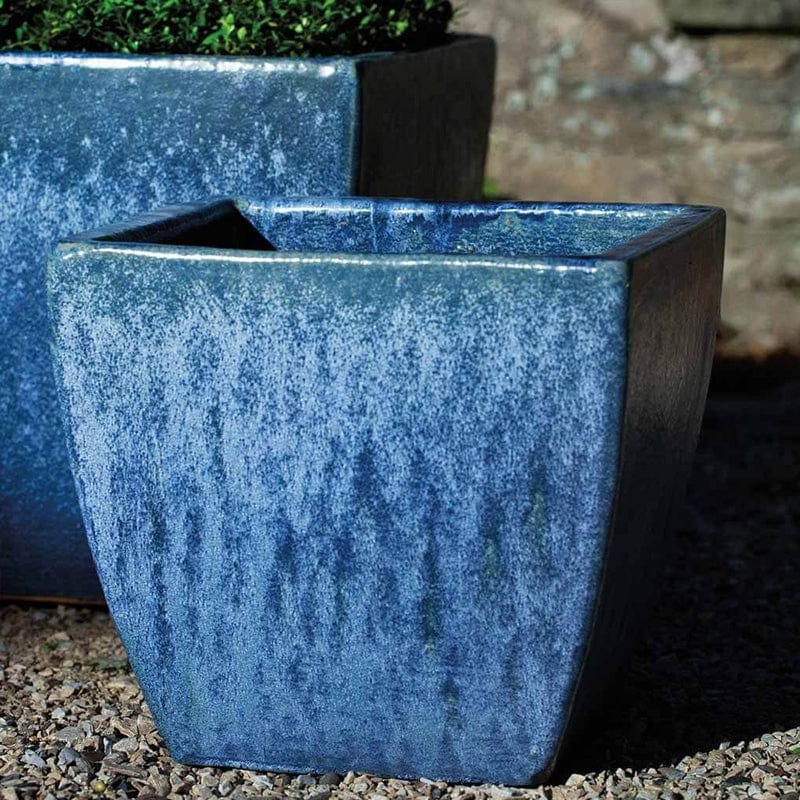 Lorimar Planter Set of 3 in Blue Pearl - Outdoor Art Pros
