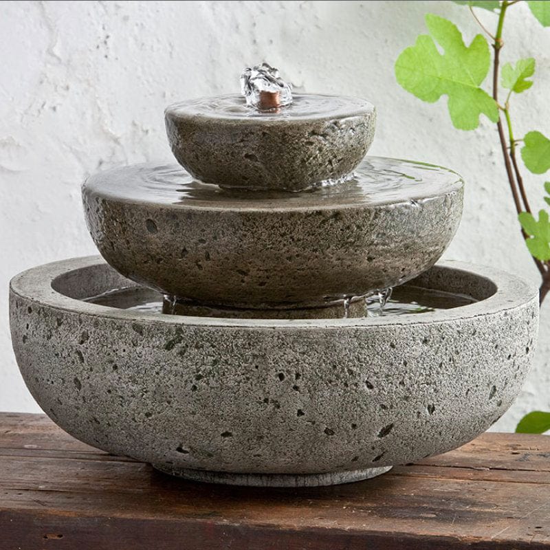 M-Series Platia Cast Stone Tabletop Garden Fountain - Outdoor Art Pros