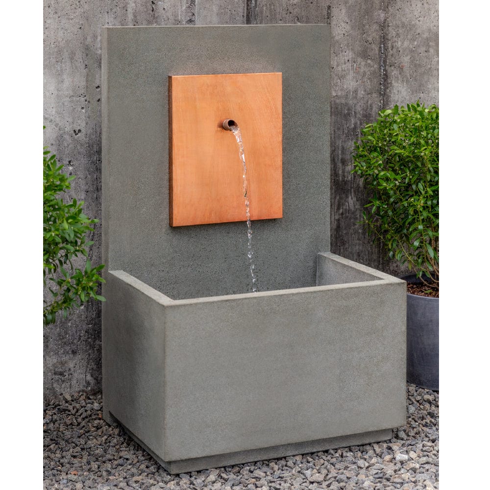 MC2 Wall Outdoor Fountain - Copper - Outdoor Art Pros