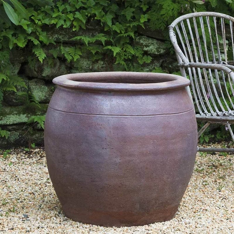 Mai Planter in Black Clay finish - Outdoor Art Pros