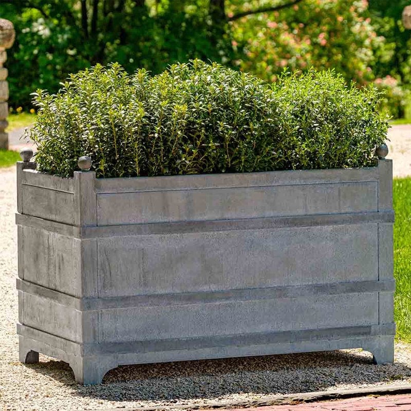 Manoir Rectangle Planter - Zinc Coated Steel - Outdoor Art Pros