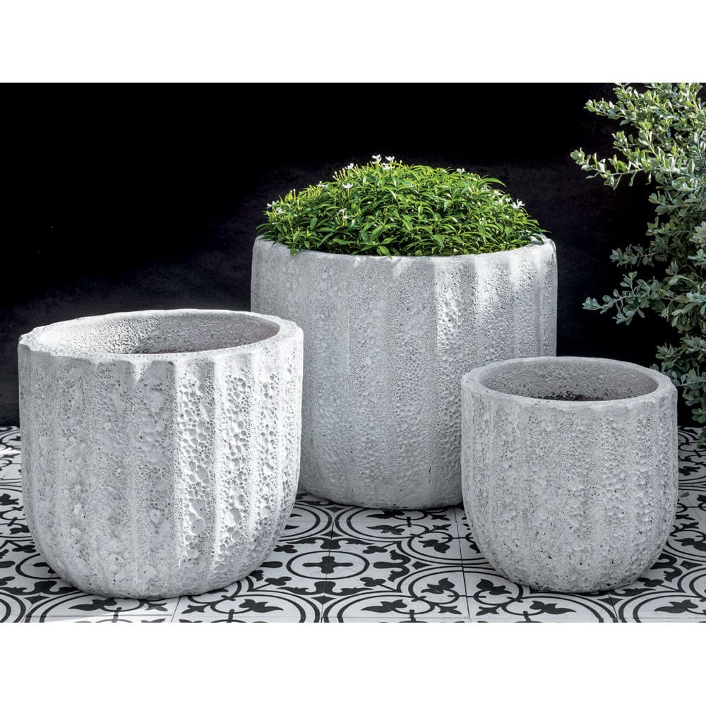 Maris Planter Set of 3 in White Coral - Outdoor Art Pros