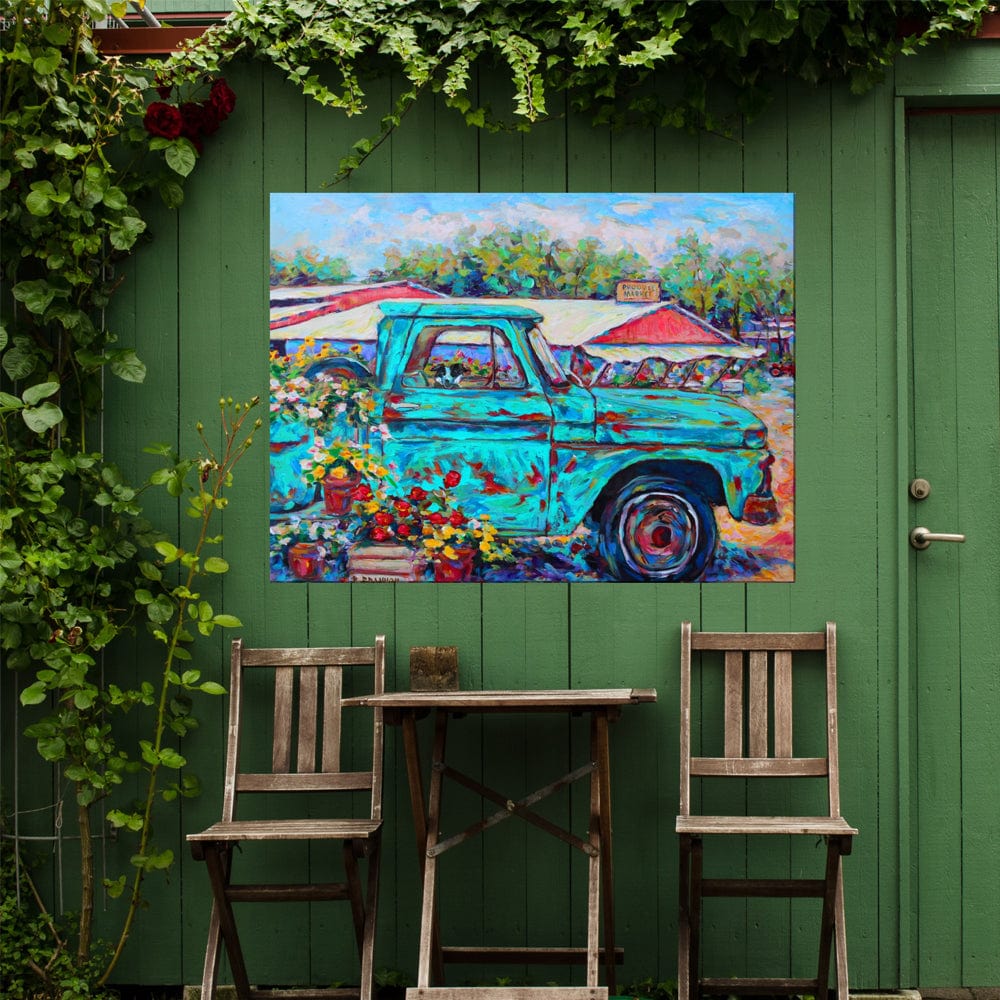 Market Day Outdoor Canvas Art - Outdoor Art Pros