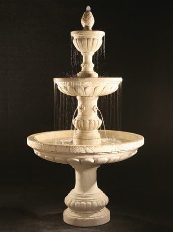 Mediterranean Fountain with Plumbed Spacer - Outdoor Art Pros