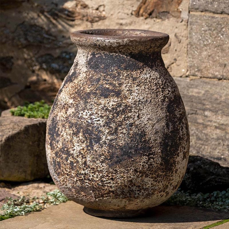 Ménerbes Terra Cotta Jar in Aegean Finish -Outdoor Art Pros