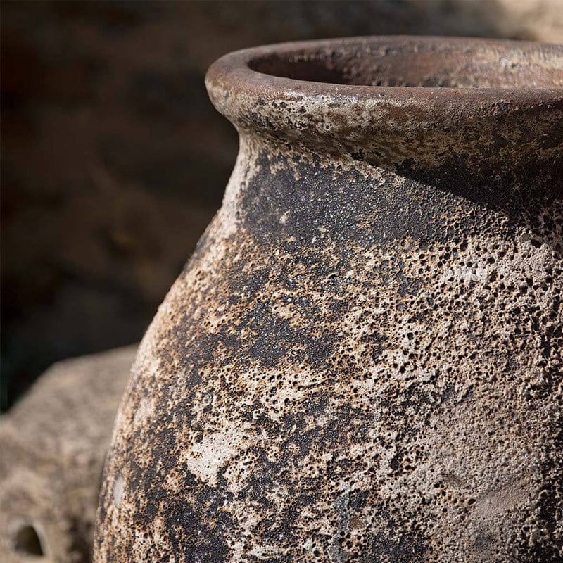 Ménerbes Terra Cotta Jar in Aegean Finish -Outdoor Art Pros