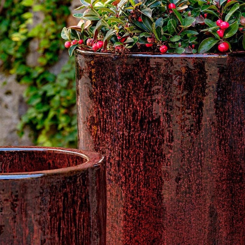 Merlot Planter  Set of 2 in Bordeaux finish - Outdoor Art Pros