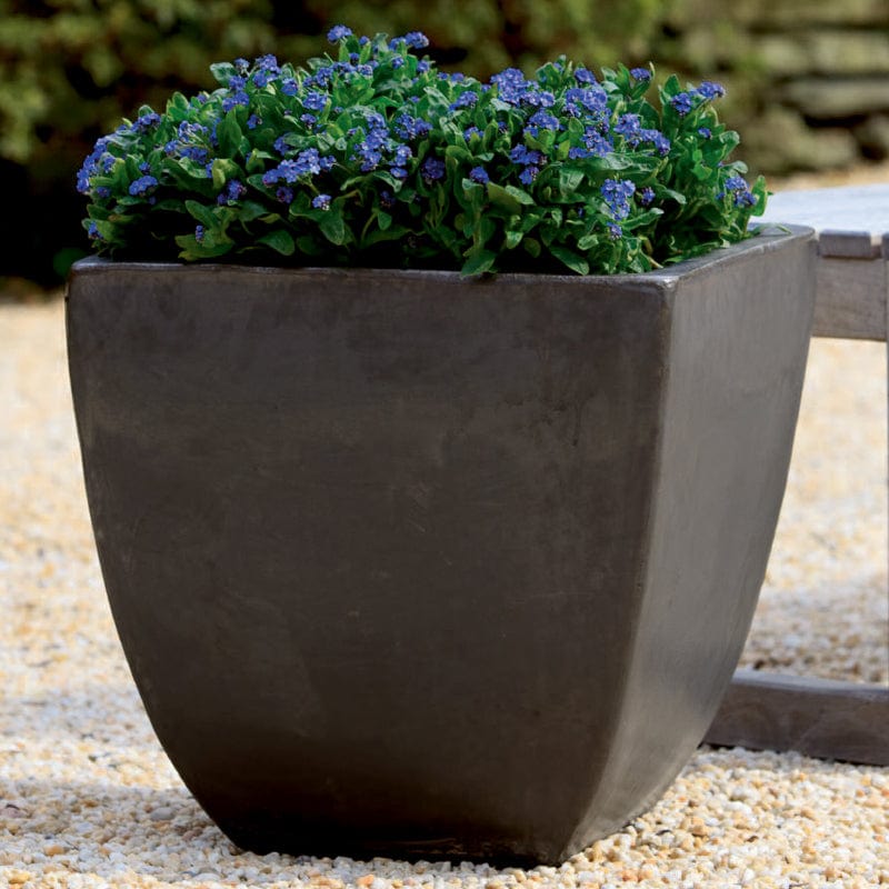 Mika Square Planter - Graphite - Outdoor Art Pros