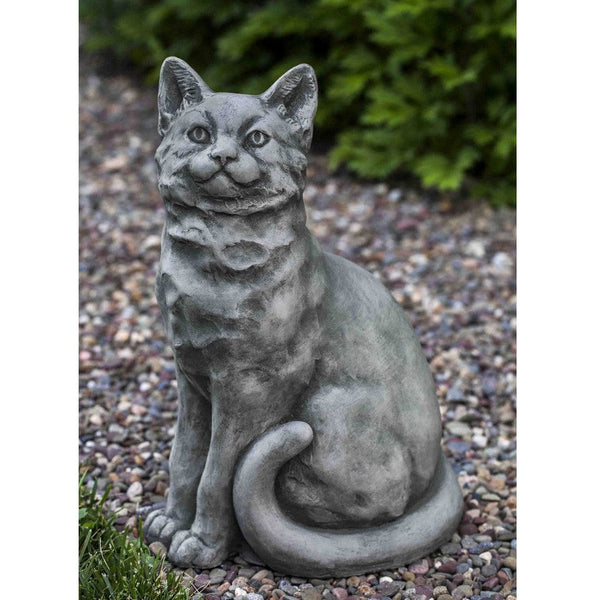 Angel Kitty Cast Stone Garden Cat Statue