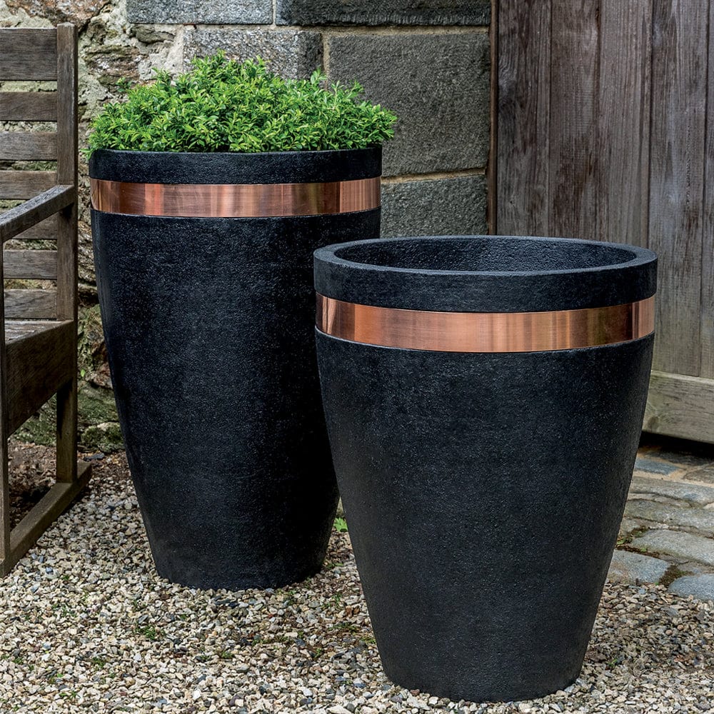 Moderne Tapered Planter (2 sizes) - Outdoor Art Pros