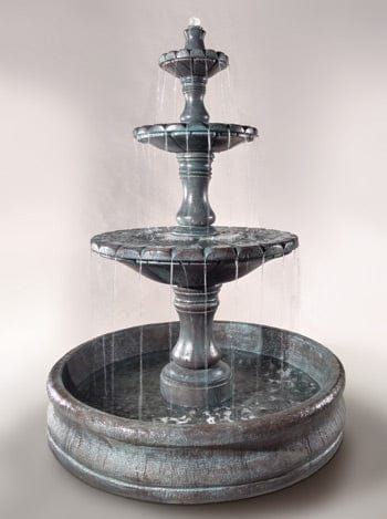 Monaco Three Tier Fountain with 55" Basin - Outdoor Art Pros