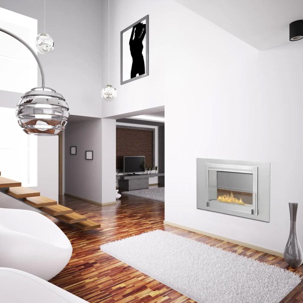 Montreal 2-Sided Stainless Steel Biofuel Fireplace - Outdoor Art Pros