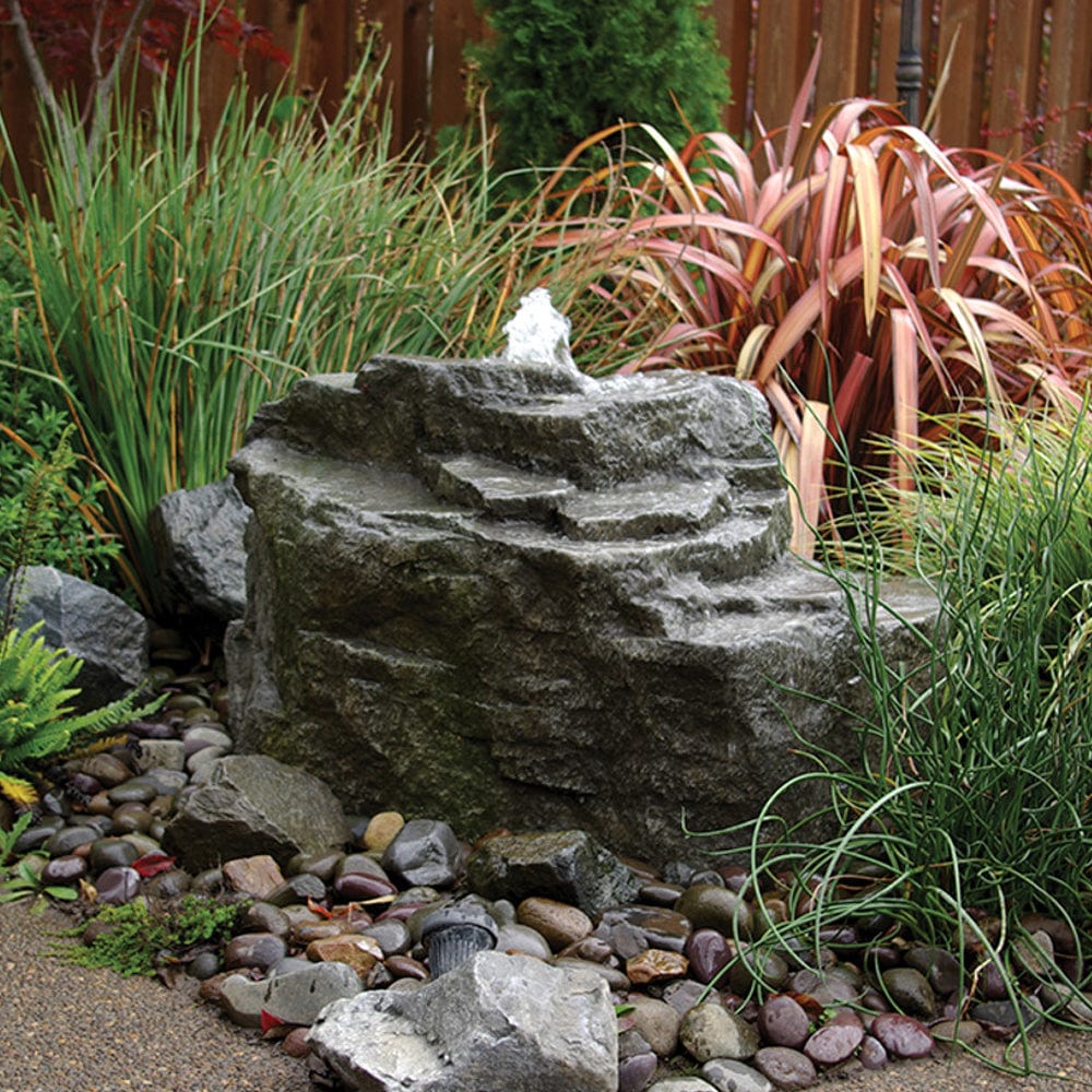 Mountain Spring Rock Outdoor Fountain - Outdoor Art Pros