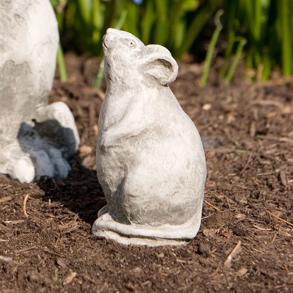 Mousie Cast Stone Garden Statue - Outdoor Art Pros