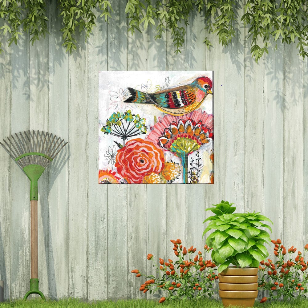 Mrs. Tweeter Outdoor Canvas Art - Outdoor Art Pros