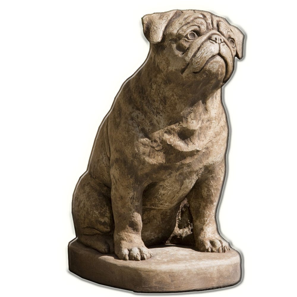 Mugsy Cast Stone Garden Statue - Outdoor Art Pros