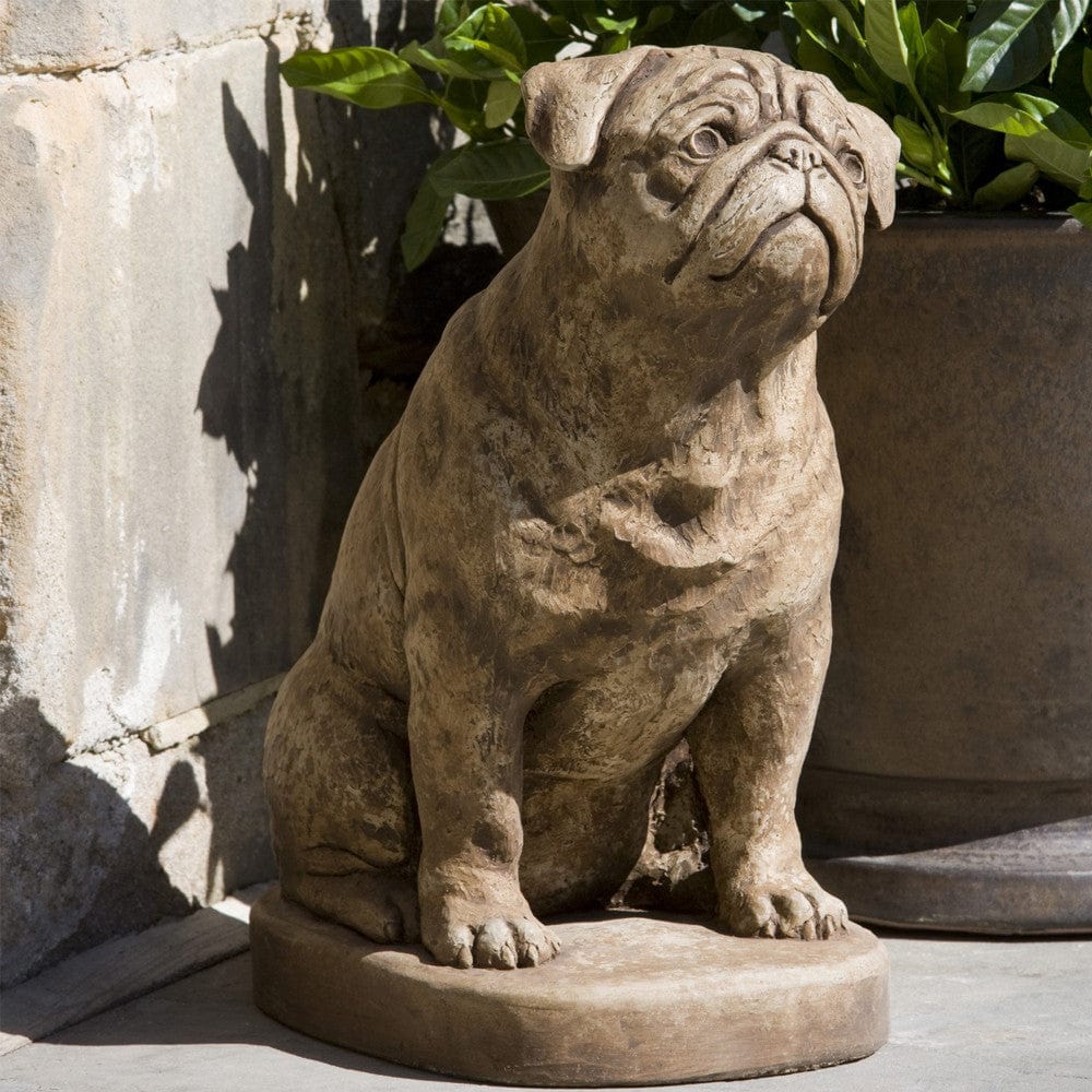 Mugsy Cast Stone Garden Statue - Outdoor Art Pros