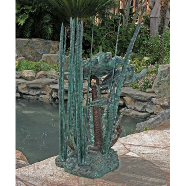 Brass Baron Undersea Turtles Garden Accent and Pool Statuary - Outdoor Art Pros