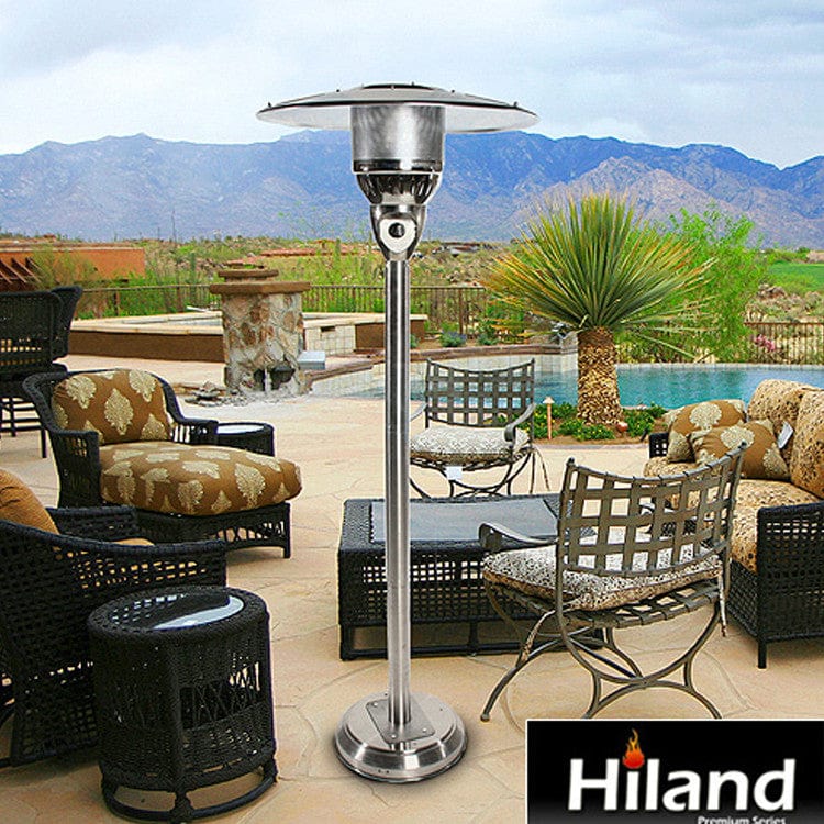 85" Natural Gas Outdoor Patio Heater in Stainless Steel - Outdoor Art Pros