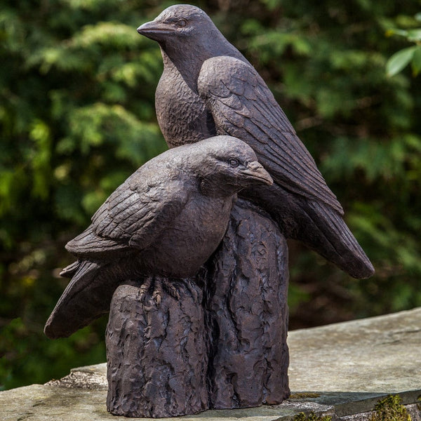 Nevermore Cast Stone Garden Statue - Outdoor Art Pros
