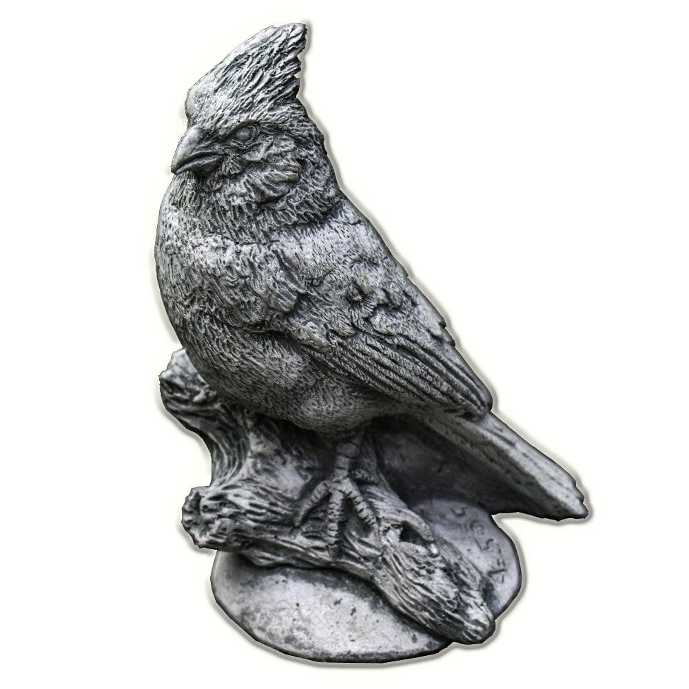 Northern Cardinal Cast Stone Garden Statue - Outdoor Art Pros