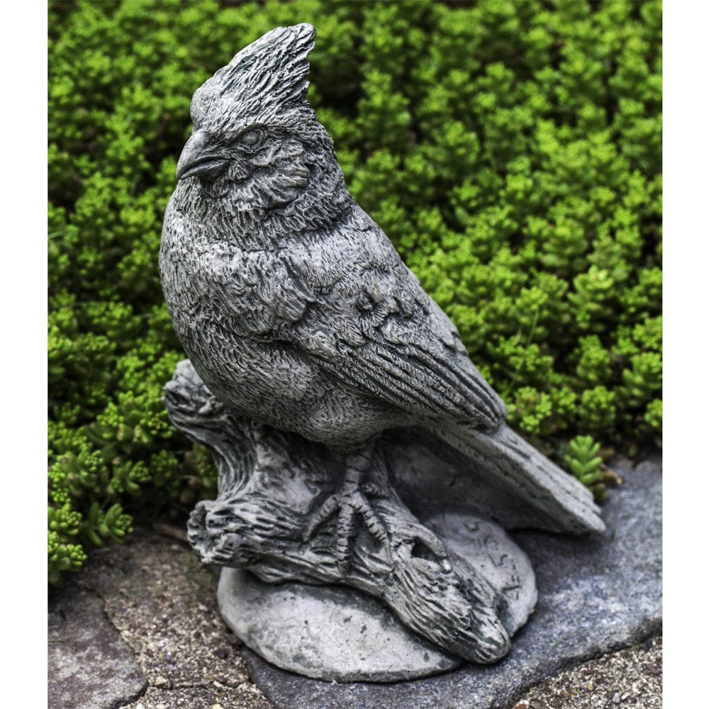 Northern Cardinal Cast Stone Garden Statue - Outdoor Art Pros
