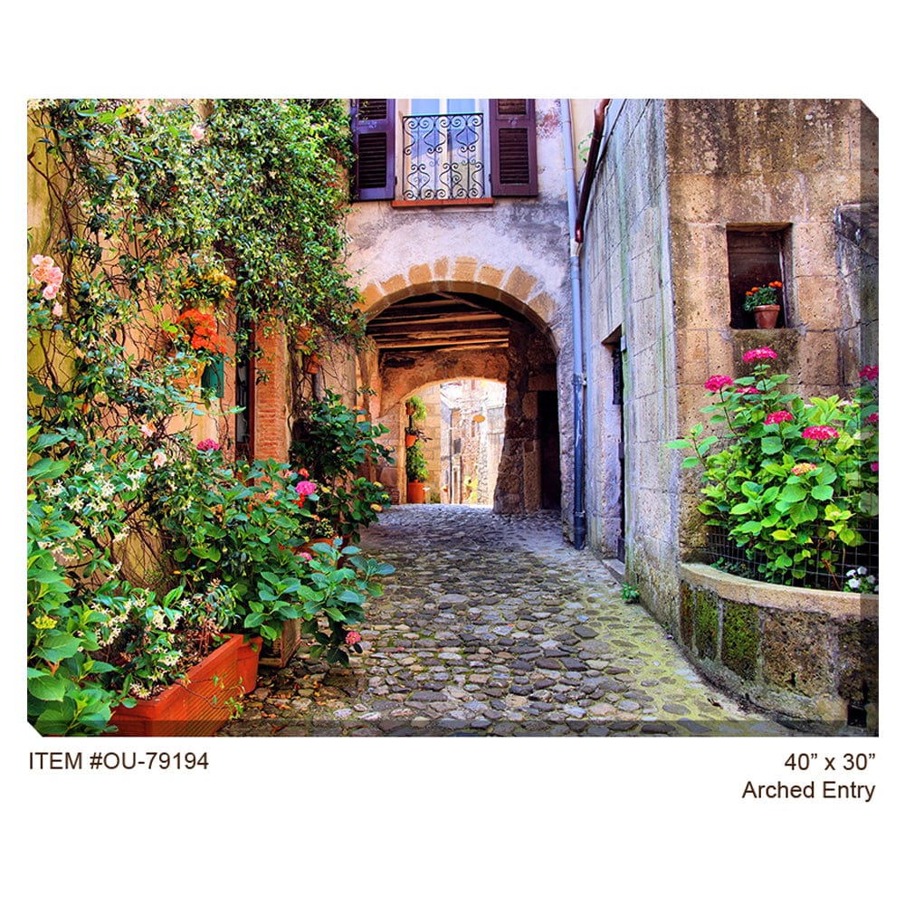 Arched Entry Outdoor Canvas Art - Outdoor Art Pros