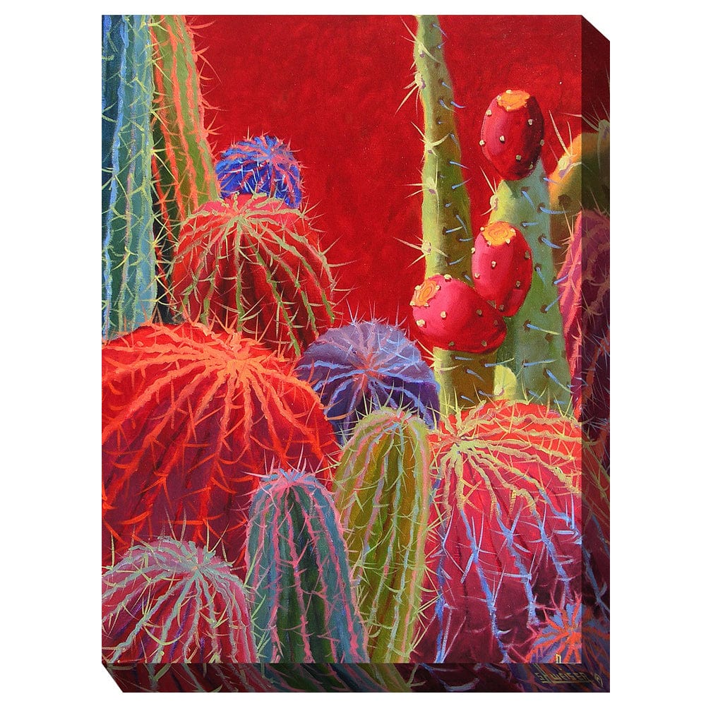 Barrel Cactus #2 Outdoor Canvas Art - Outdoor Art Pros