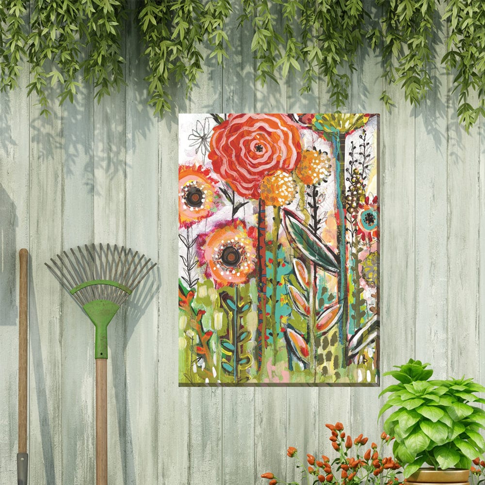 Oh Happy Day Outdoor Canvas Art - Outdoor Art Pros