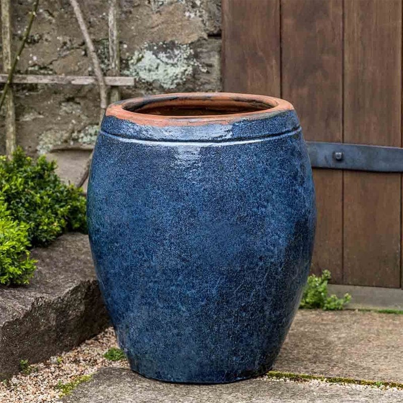 Olive Jar in Rustic Blue - Outdoor Art Pros