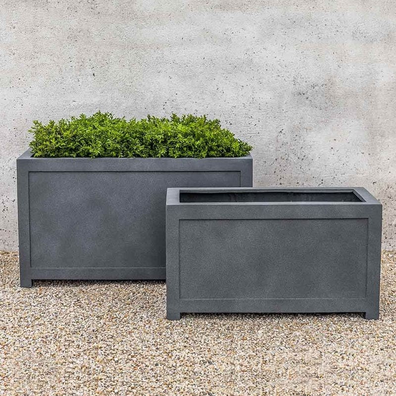 Oxford Rectangle Planter in English Lead Lite - Outdoor Art Pros