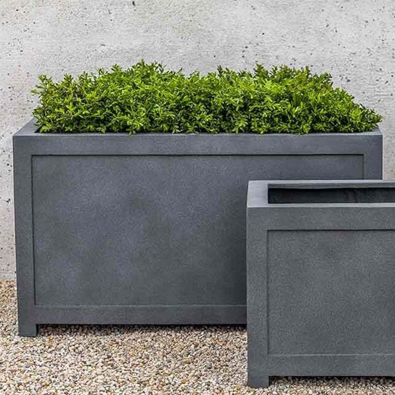Oxford Rectangle Planter in English Lead Lite Large - Outdoor Art Pros