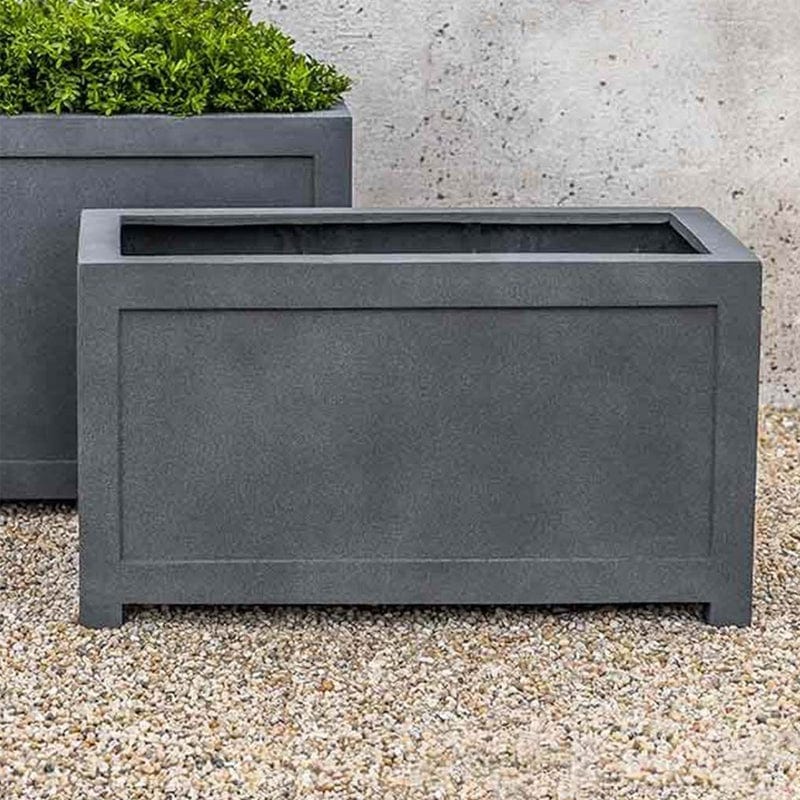 Oxford Rectangle Planter in English Lead Lite Small - Outdoor Art Pros