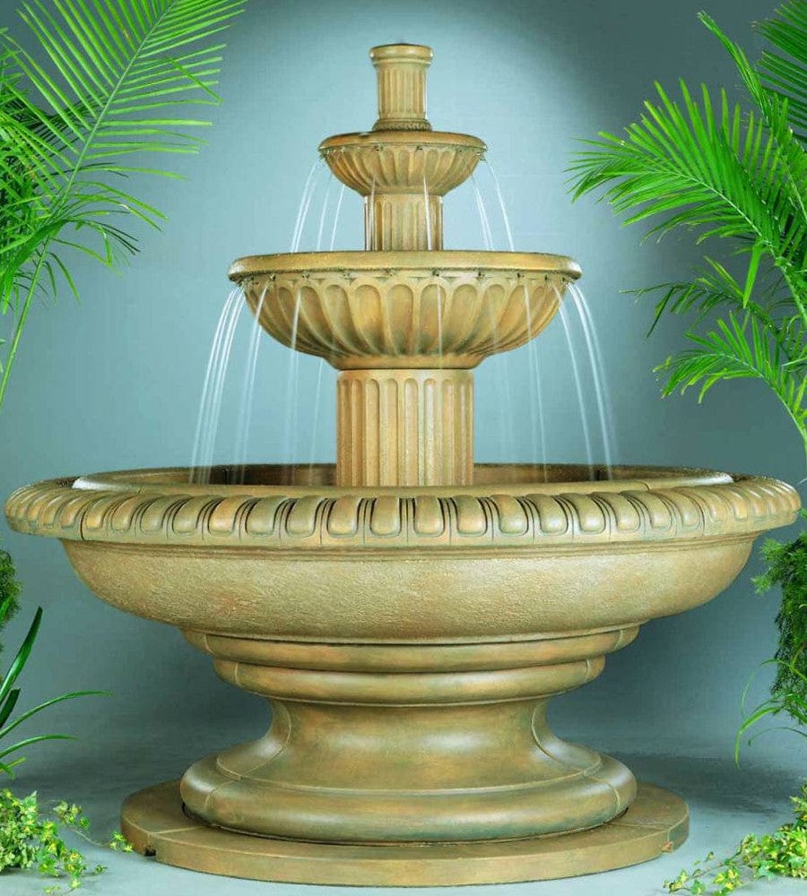 Palazzo Fluted Tiered Outdoor Fountain - Outdoor Art Pros