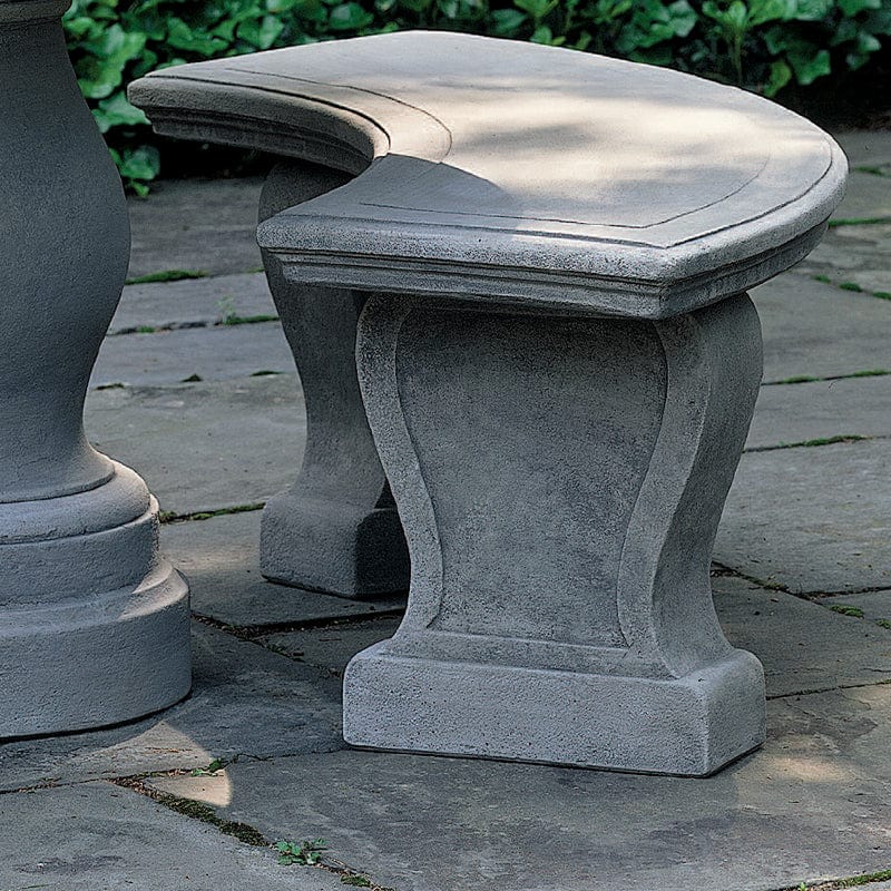 Palladio Curved Garden Bench - Outdoor Art Pros