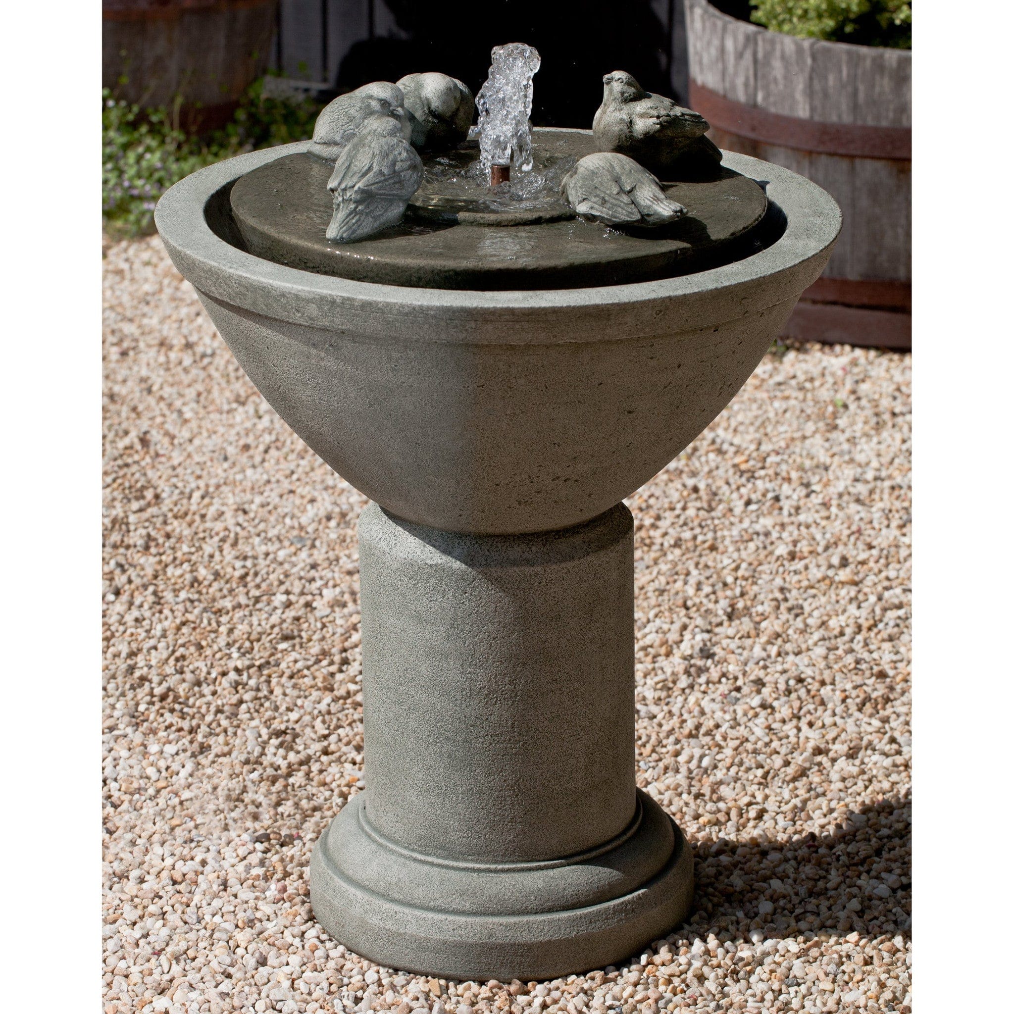 Passaros II Garden Water Fountain - Outdoor Art Pros