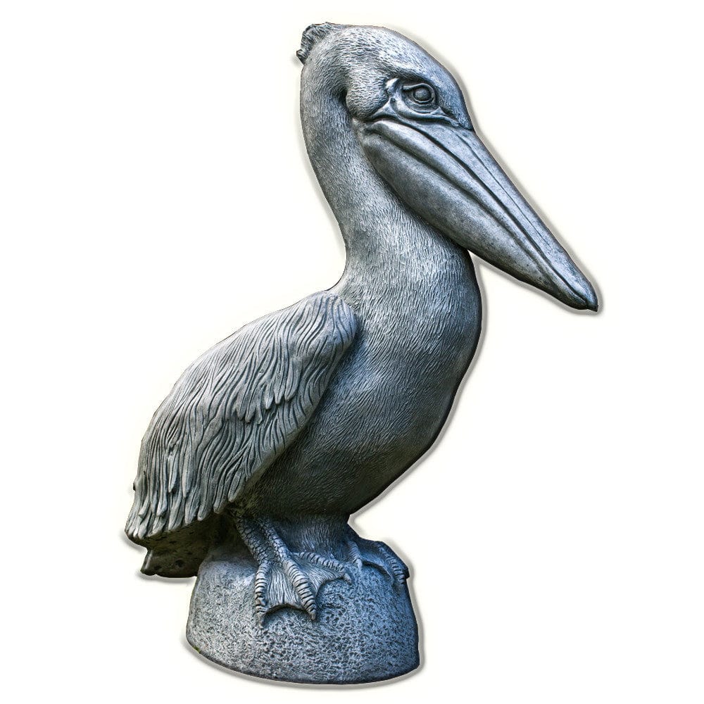 Pelican Cast Stone Garden Statue - Outdoor Art Pros