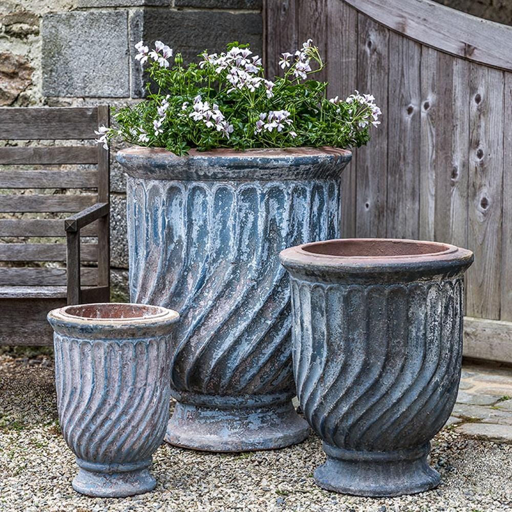 Pincio Urn Vicolo Mare Planter Set of 3 - Outdoor Art Pros