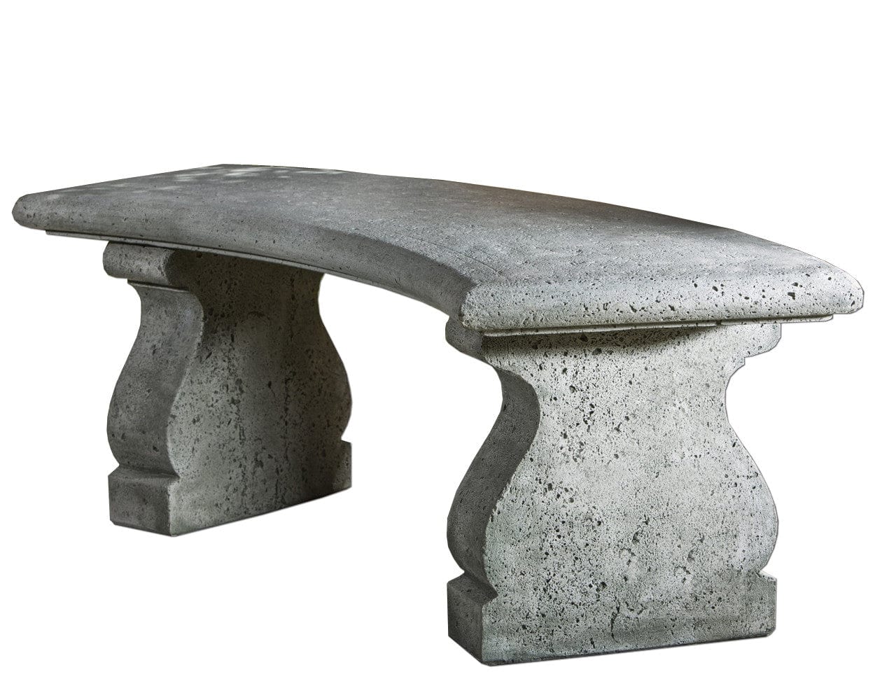 Provencal Curved Garden Bench - Outdoor Art Pros