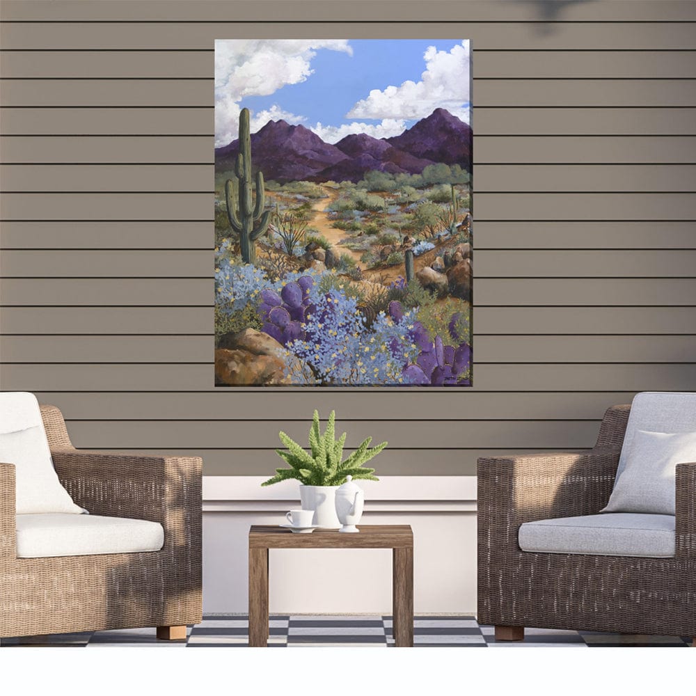 Purple Majesty Outdoor Canvas Art - Outdoor Art Pros