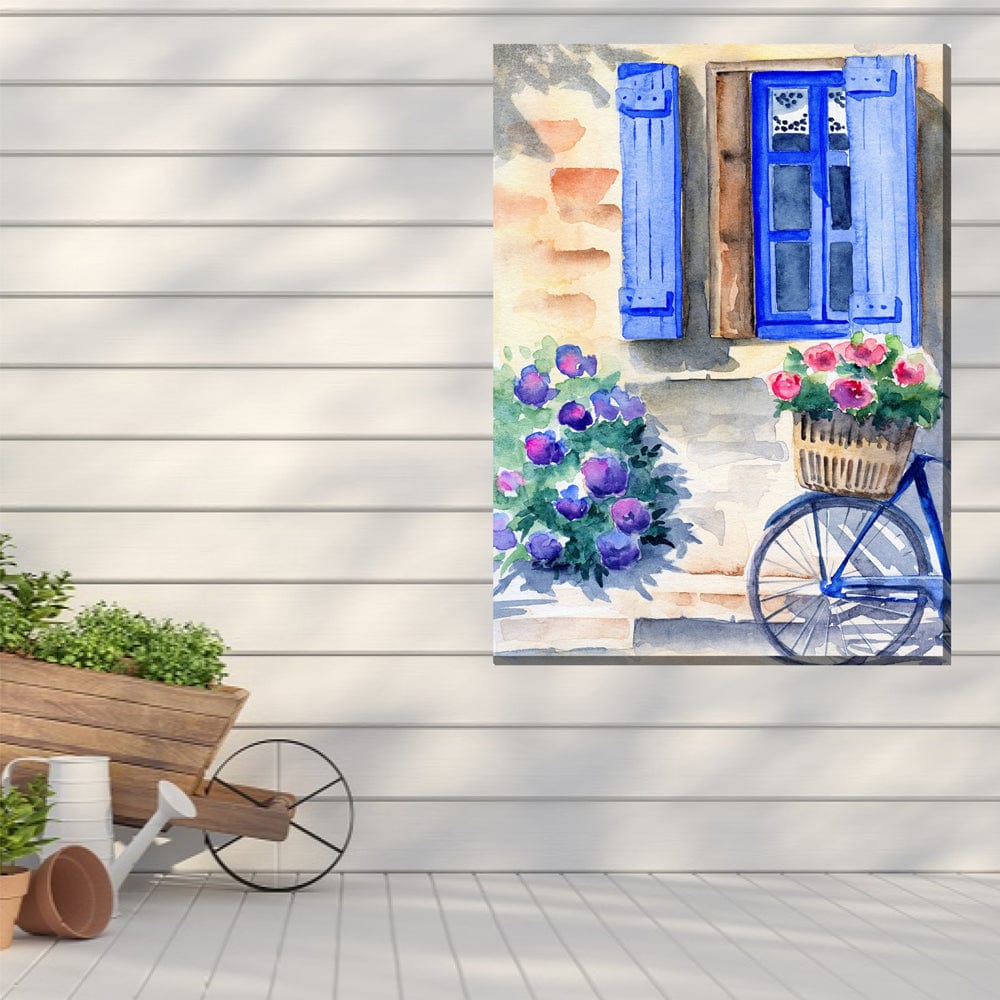 Quaint Cottage Outdoor Canvas Art - Outdoor Art Pros