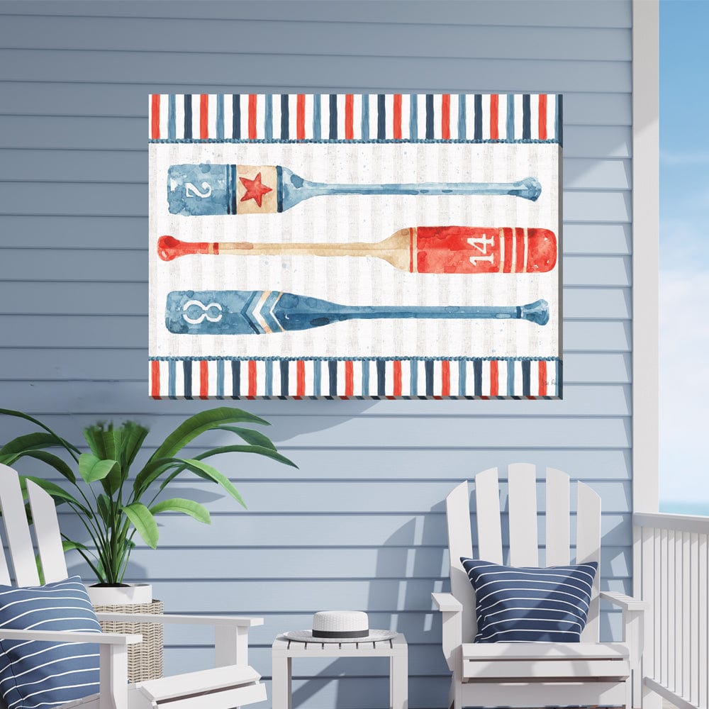 Rowing Team Outdoor Canvas Art - Outdoor Art Pros