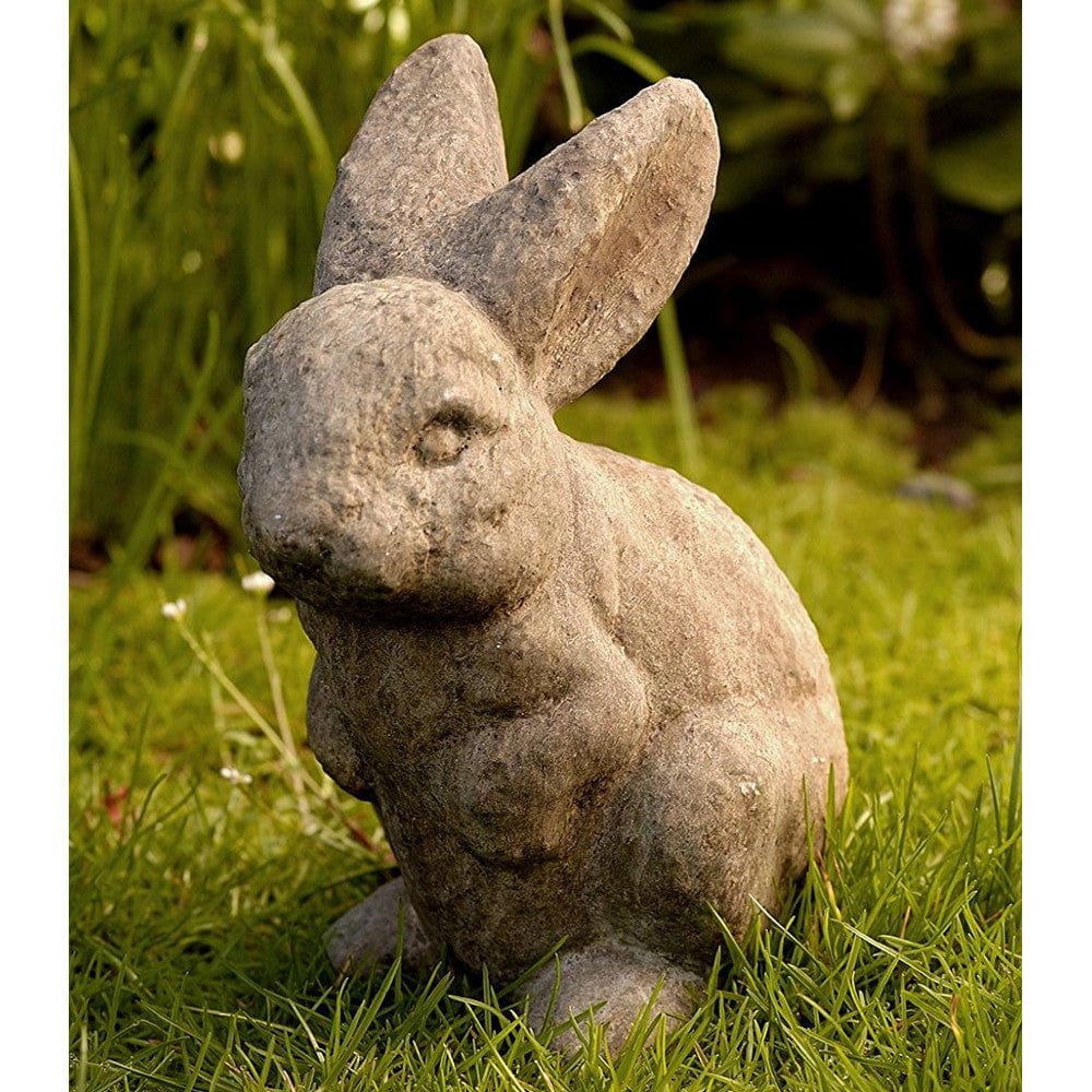 Rabbit-Ears up Cast Stone Garden Statue - Outdoor Art Pros