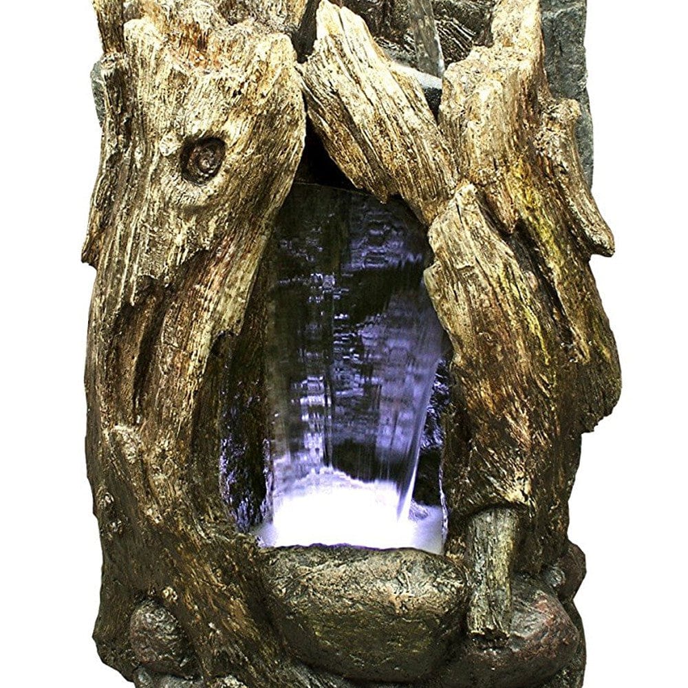 Rain Forest Waterfall Edition Medium With LED Lights - Outdoor Art Pros