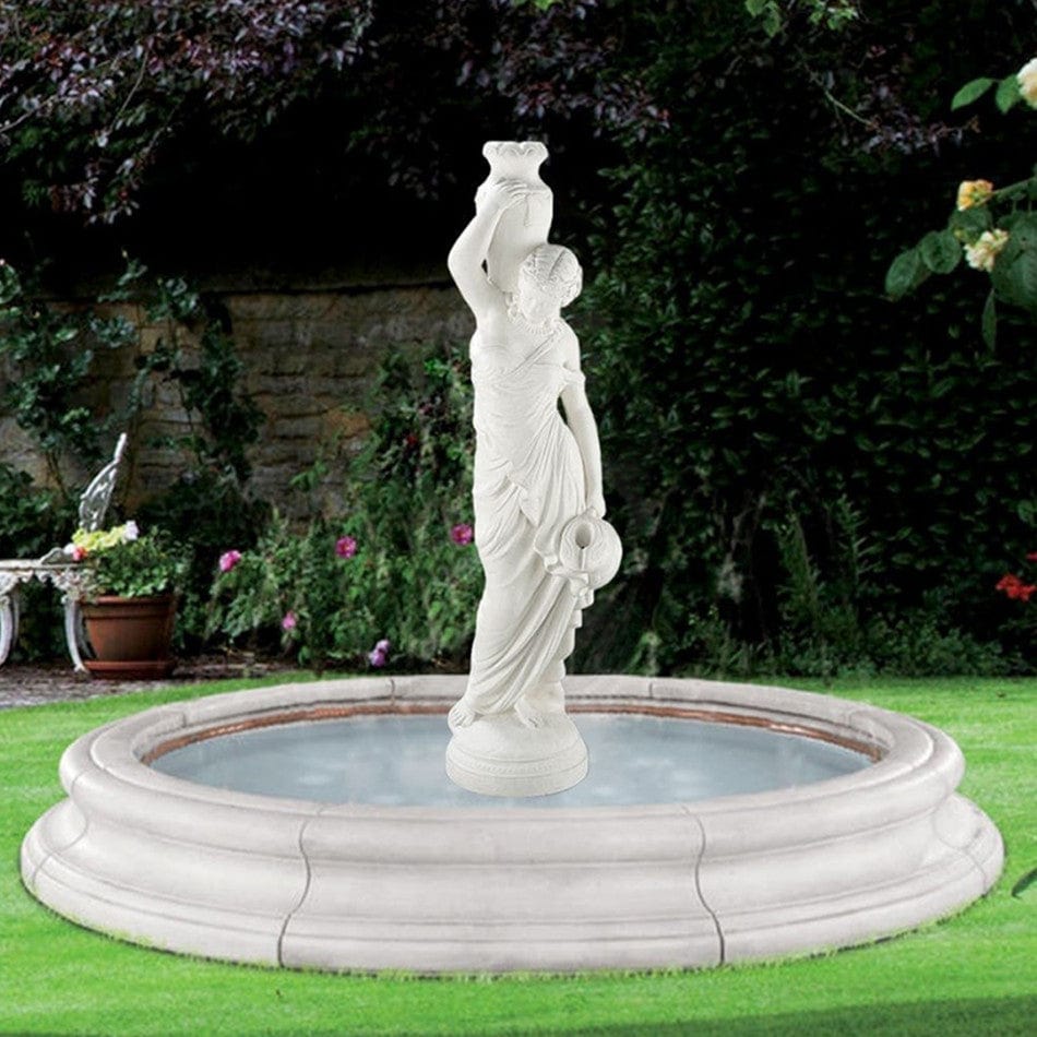 Rebecca Outdoor Fountain In Toscana Pool - Outdoor Art Pros