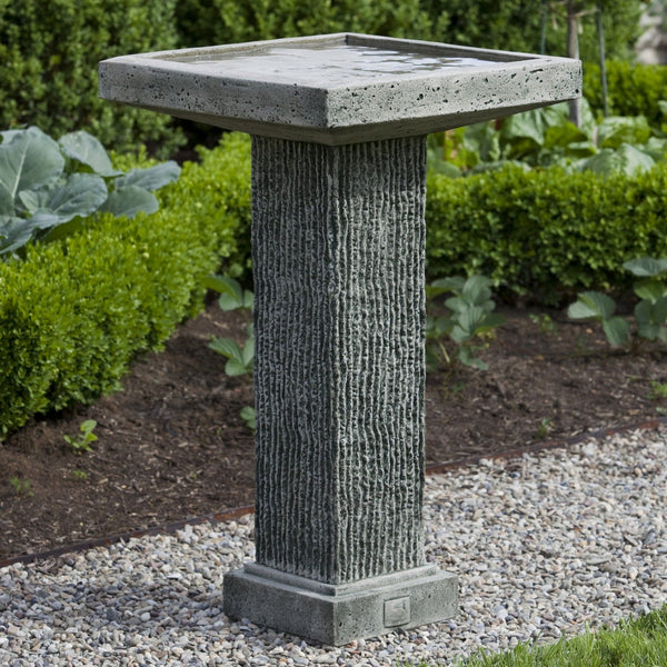 Reef Point Cast Stone Birdbath - Outdoor Art Pros